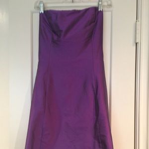 Strapless silk dress, never worn but no tag